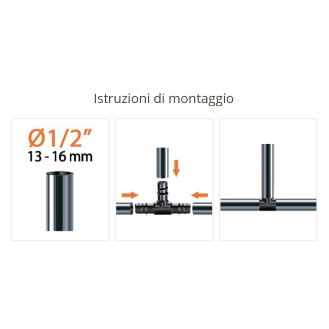 Vendita online Raccordo a 3 vie art.91071